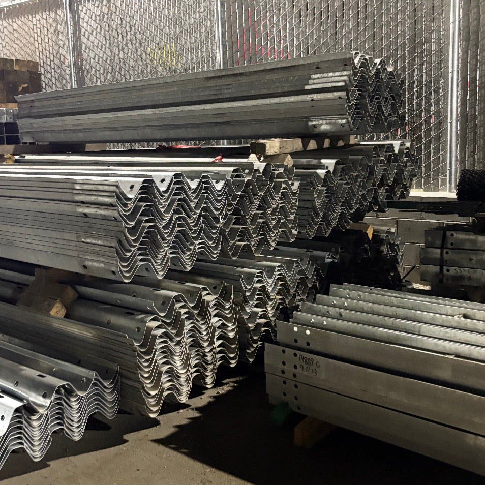 13'6" W-Beam Used Guardrail