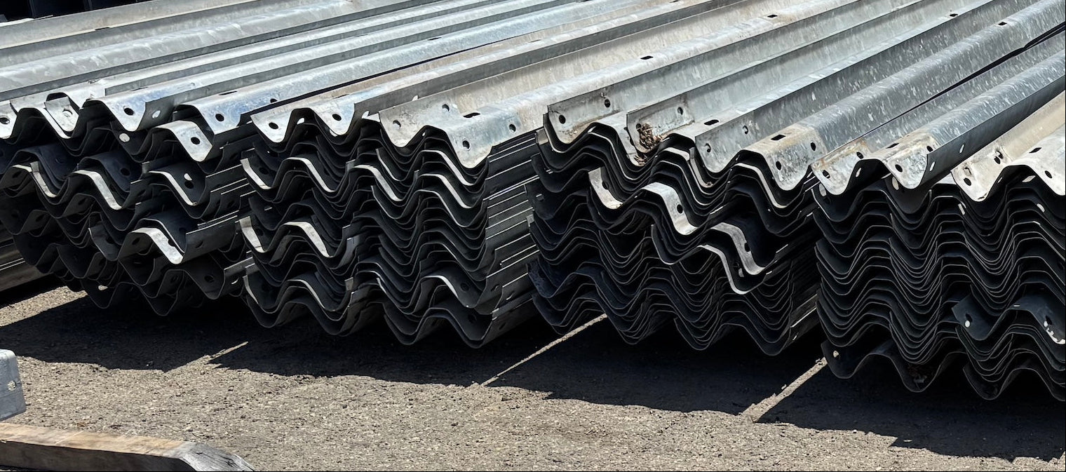 26' W-Beam Used Guardrail